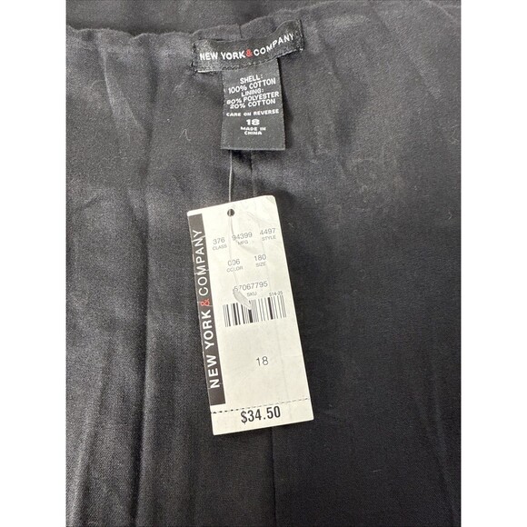 New York & Company Midi Skirt Women's 18 Tan Black Floral Print Flared Boho - Picture 11 of 11